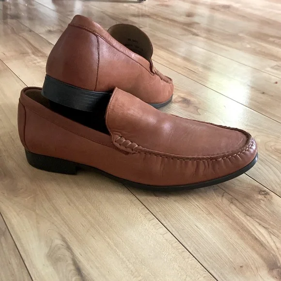 Cresswell Venetian Johnston & Murphy Sheepskin Loafers Men’s Size 10 - Picture 3 of 6